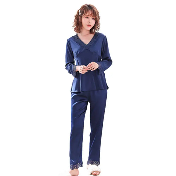 Ice Silk Summer Couple Pajamas Spring And Autumn Nexellus