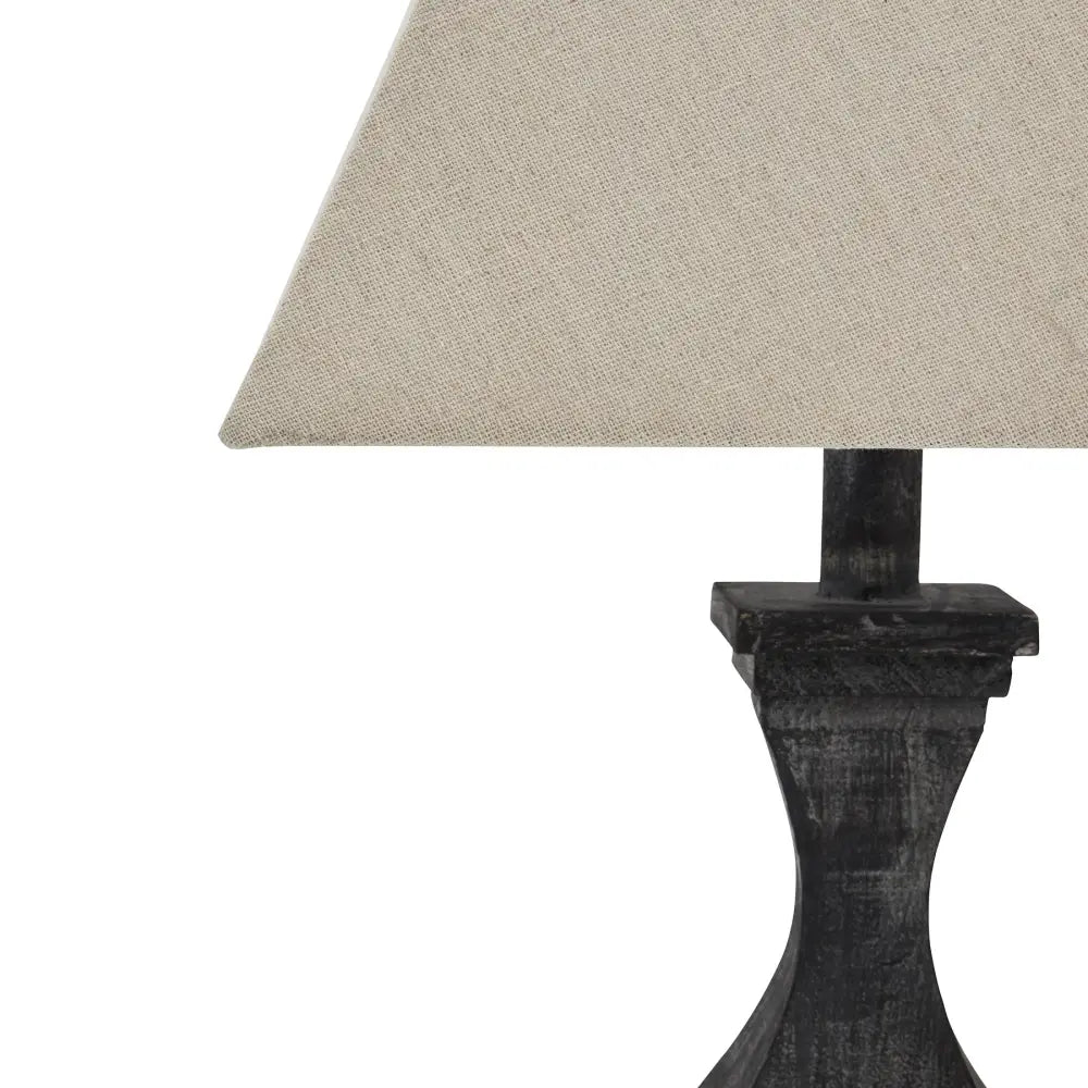 Incia fluted wooden table lamp - Table Lamps