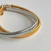 Ins titanium steel gypsy elastic choker gold and silver necklace Nexellus