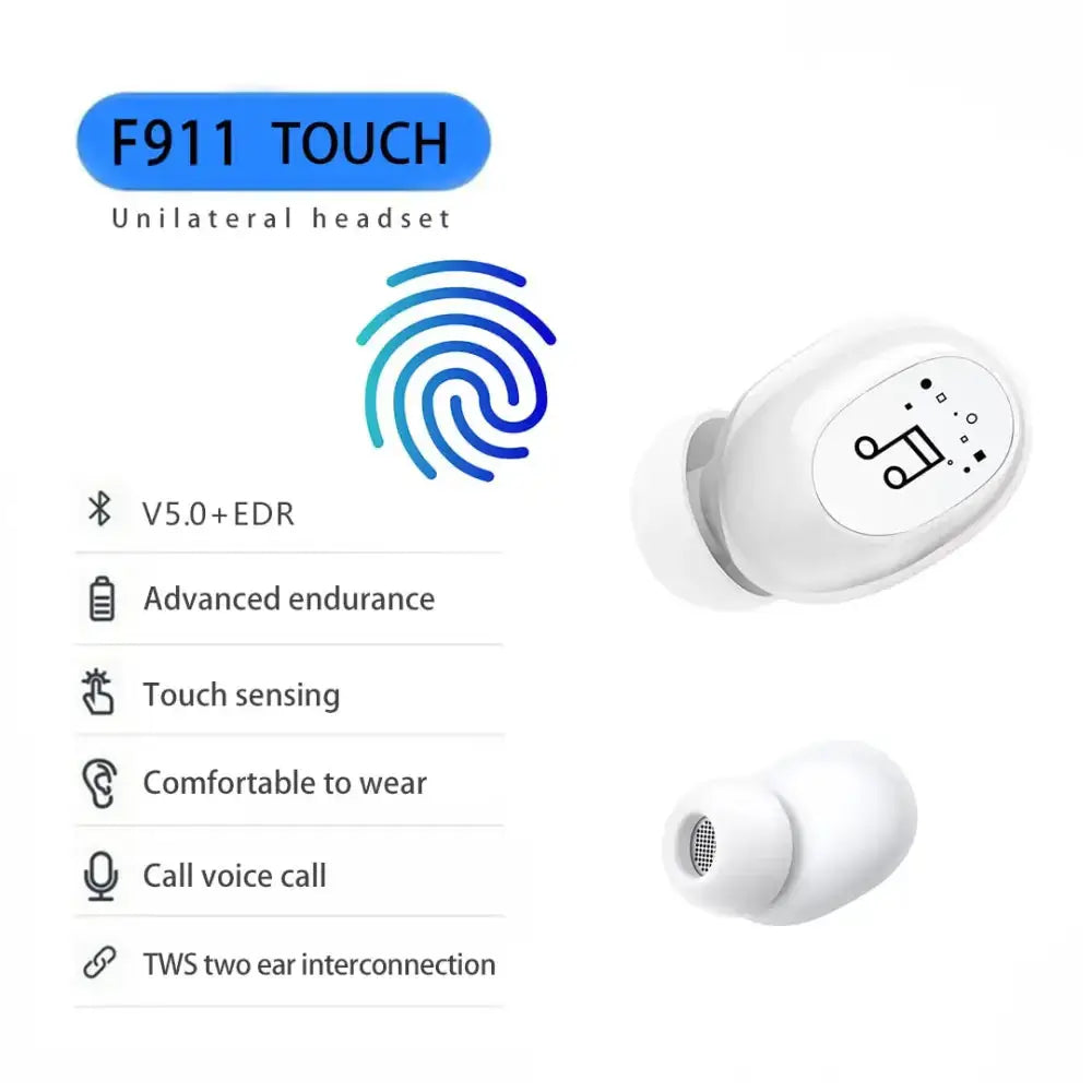 Invisible ture wireless earphone noise cancelling bluetooth headphone Nexellus