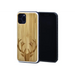 Iphone 11 pro wood case deer engraved bamboo backside