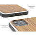 Iphone 11 pro wood case zebra backside with tpu bumper