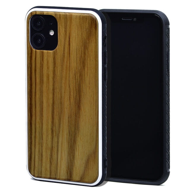 iPhone 11 wood case zebra