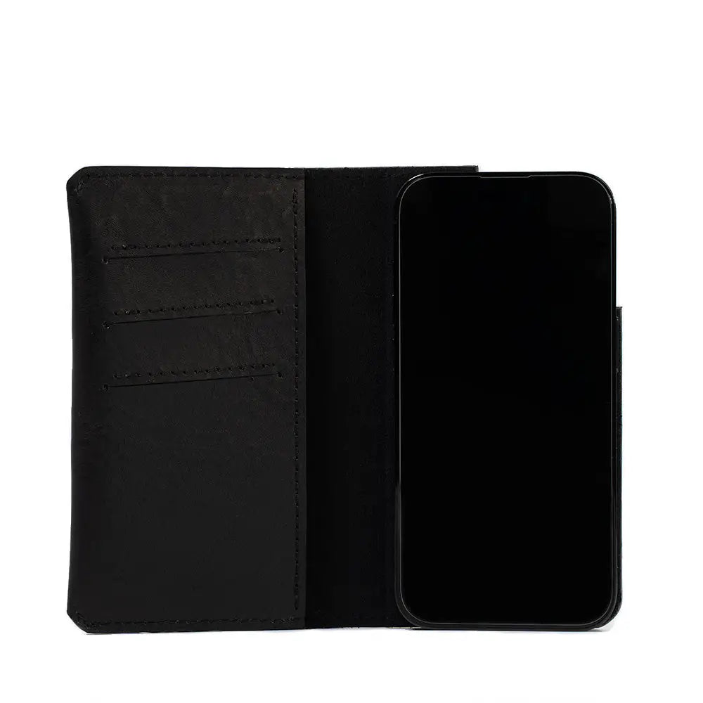 Iphone 12/13 series leather folio case wallet with magsafe