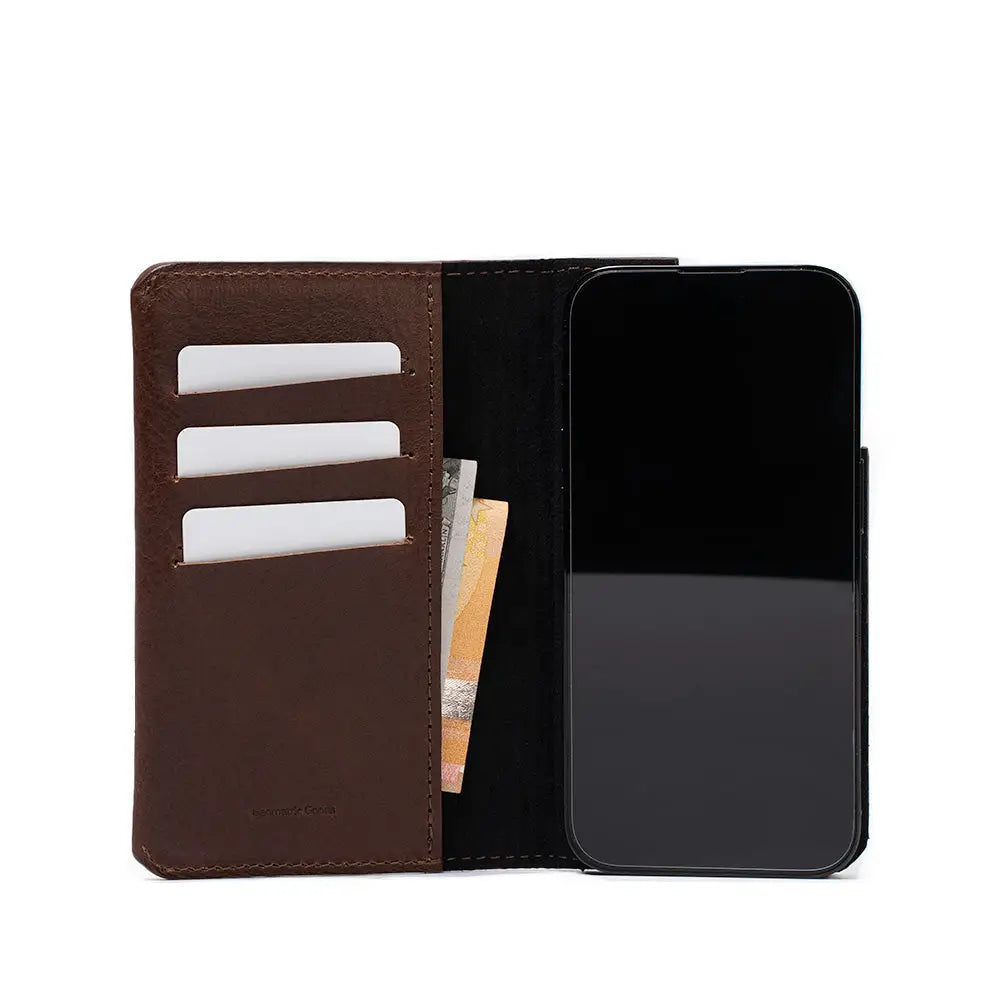 Iphone 12/13 series leather folio case wallet with magsafe