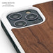 Iphone 12 and iphone 12 pro wood case walnut backside