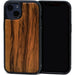 Iphone 13 mini zebra wood case with tpu bumper and black pc