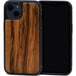 Iphone 13 mini zebra wood case with tpu bumper and black pc