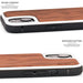 Iphone 13 zebra wood case with tpu bumper and white pc