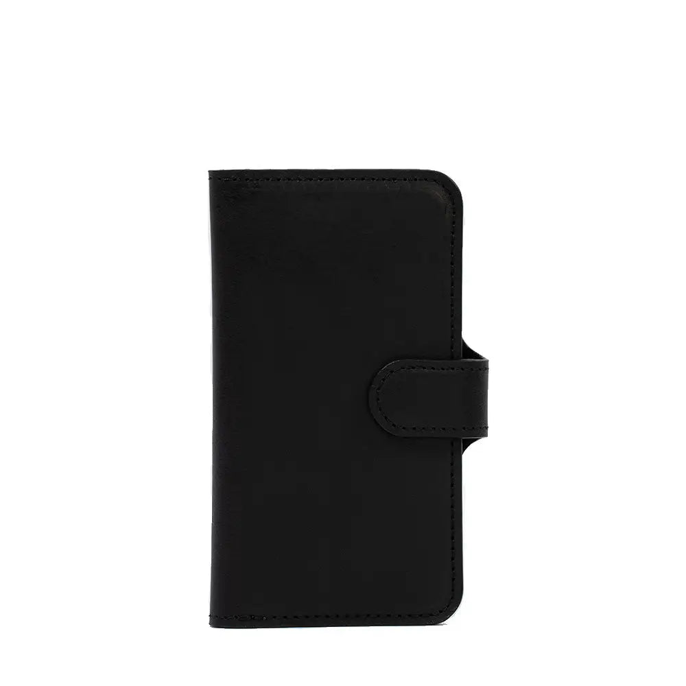 Iphone 14 series full-grain leather folio case wallet