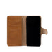 Iphone 14 series full-grain leather folio case wallet