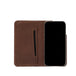 Iphone 15 series leather folio case wallet with magsafe