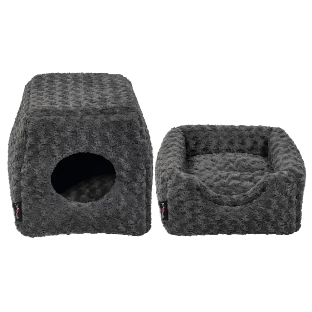 Jack and vanilla pet cave softy s 40x40x39 cm rosette grey