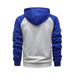 Jacket contrasting color zipper cardigan plus fleece hoodie men's Nexellus