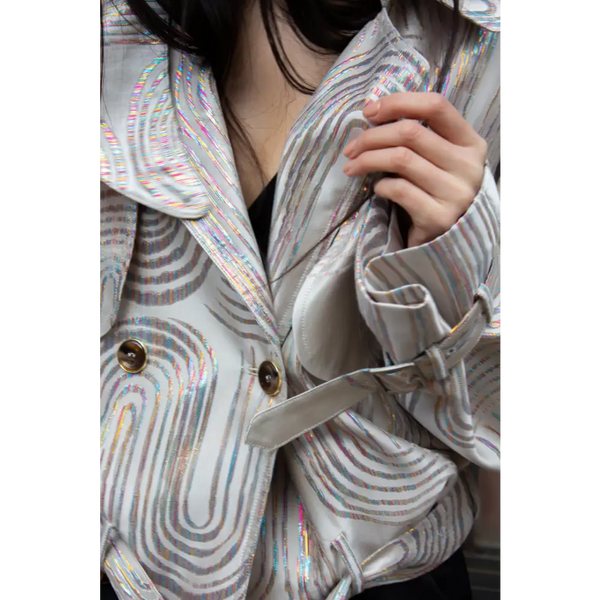 Jacqueline Bomber Jacket in Beige - Nexellus