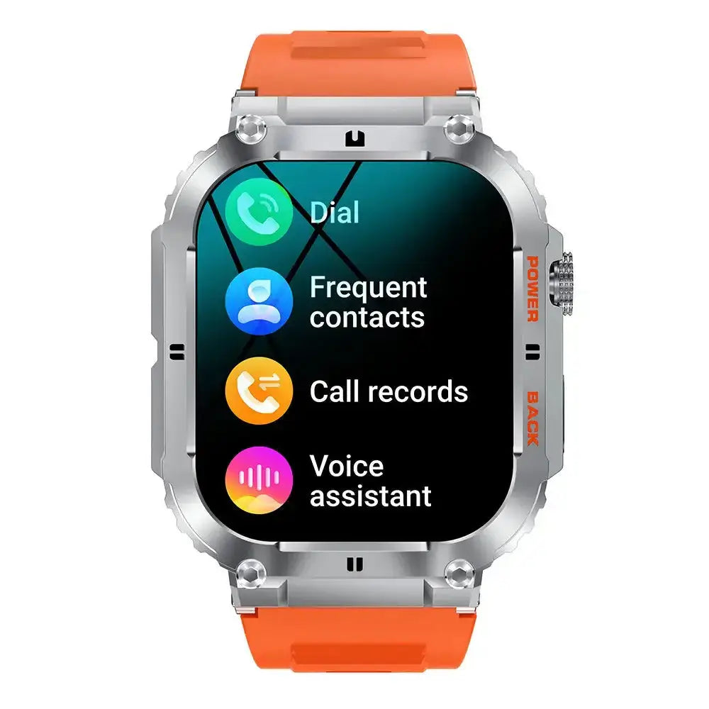 K57pro call smart watch 1.96 inch ips square screen all day heart rate Nexellus