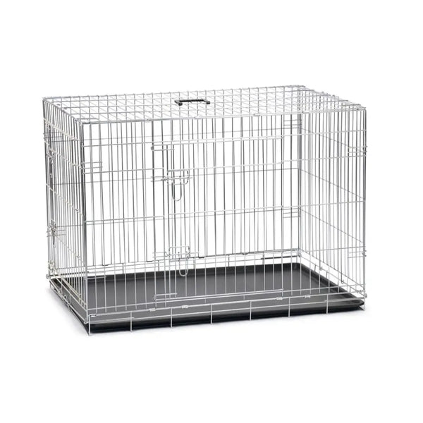 Karlie dog crate with 2 doors 107.5x70.5x76.5 cm silver