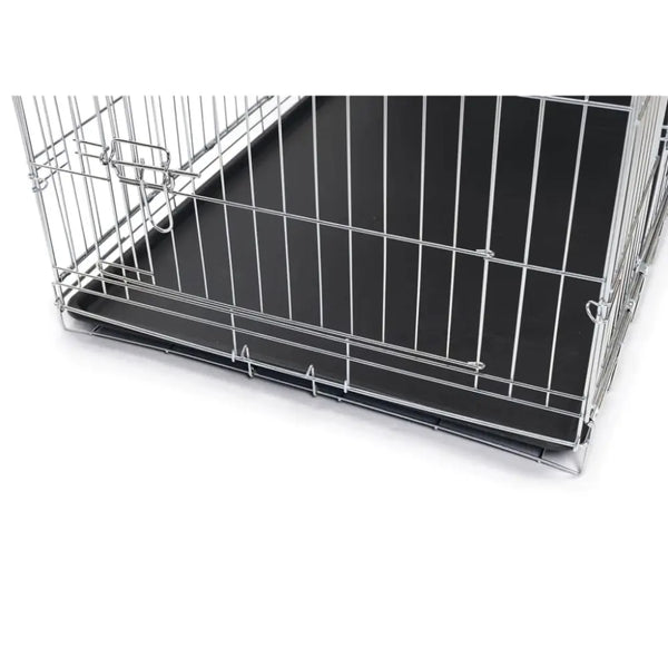 Karlie dog crate with 2 doors 107.5x70.5x76.5 cm silver