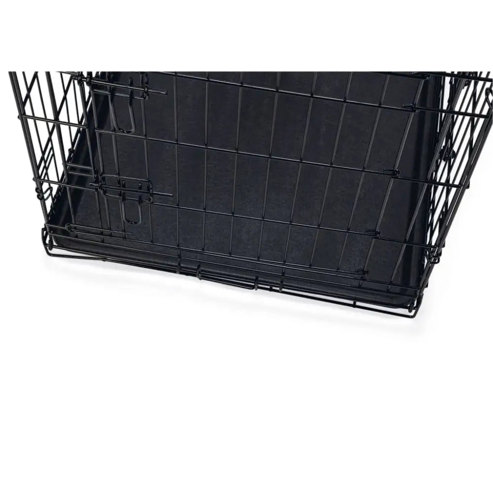 Karlie dog crate with 2 doors 92x57x63 cm black - Black