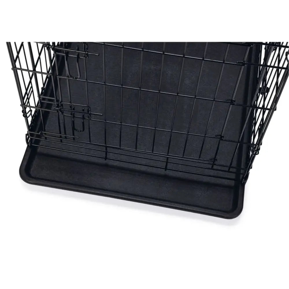 Karlie dog crate with 2 doors 92x57x63 cm black - Black