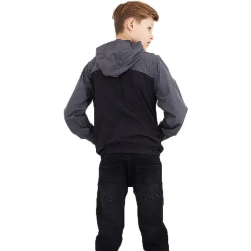 Kids brave soul ashblock hooded jacket