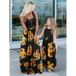 Kid's mixed media tank floral mother-daughter dress Nexellus