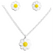 Kids  Silver Flower Pendant Necklace jewelry Set - Nexellus