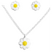 Kids  Silver Flower Pendant Necklace jewelry Set - Nexellus