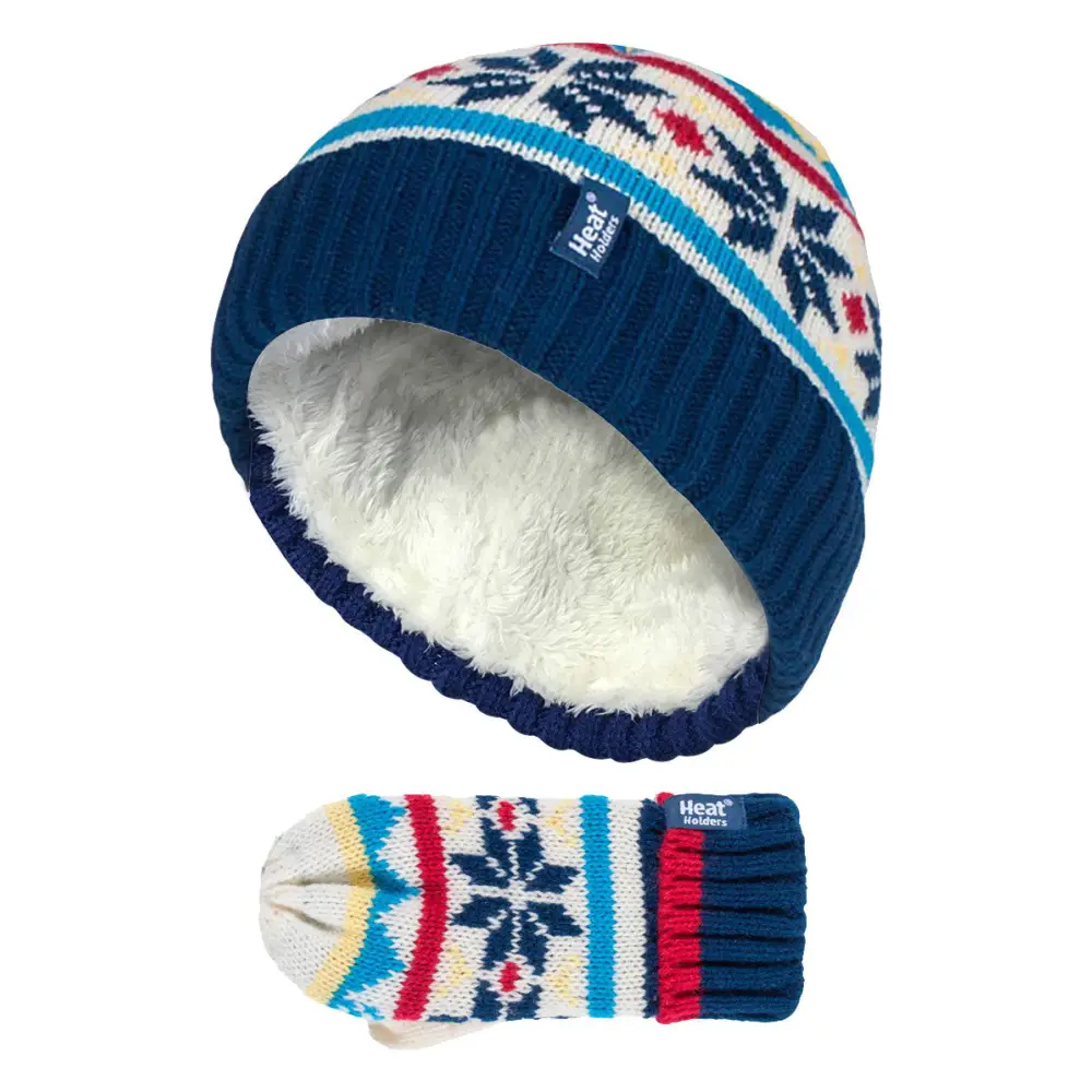 Kids Thermal Warm Hat and Mitten Set - Nexellus