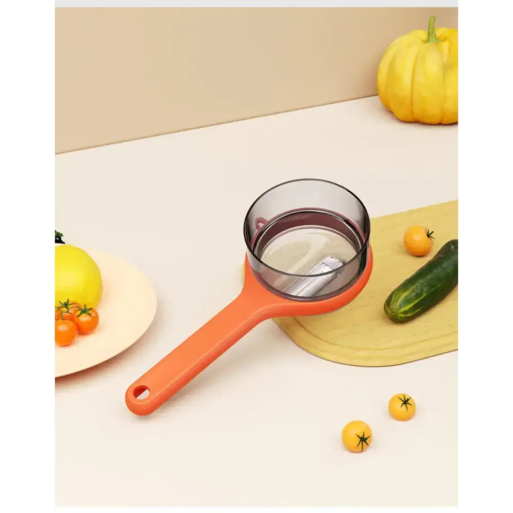 Kitchen multi-functional peeler with bucket storage scratcher fruit Nexellus