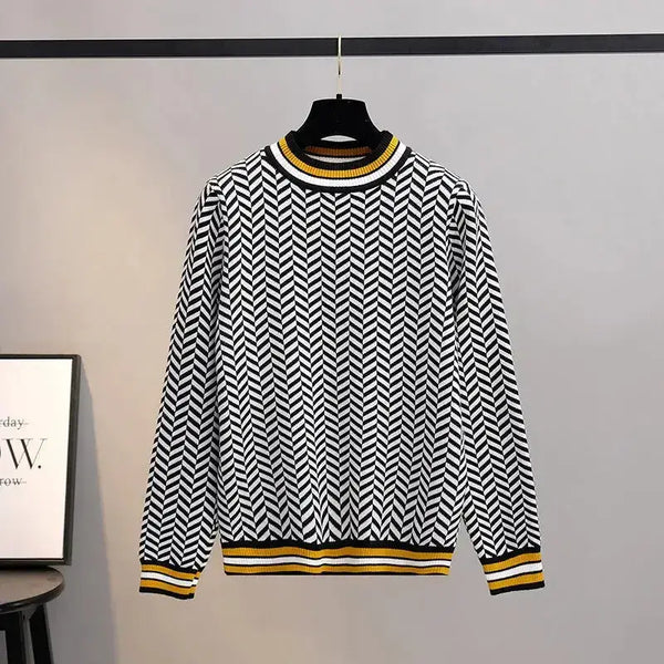 Knitted women pullover and sweaters autumn winter thick female jumper Nexellus