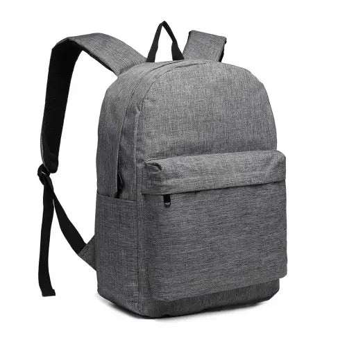 E1930 - Kono Durable Polyester Everyday Backpack With Sleek Design - Grey - Nexellus