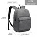 E1930 - Kono Durable Polyester Everyday Backpack With Sleek Design - Grey - Nexellus