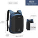 E1946 - KONO REFLECTIVE USB CHARGING INTERFACE BACKPACK - NAVY - Nexellus