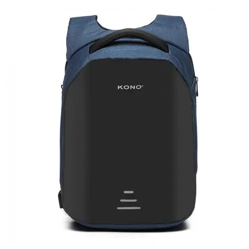 E1946 - KONO REFLECTIVE USB CHARGING INTERFACE BACKPACK - NAVY - Nexellus