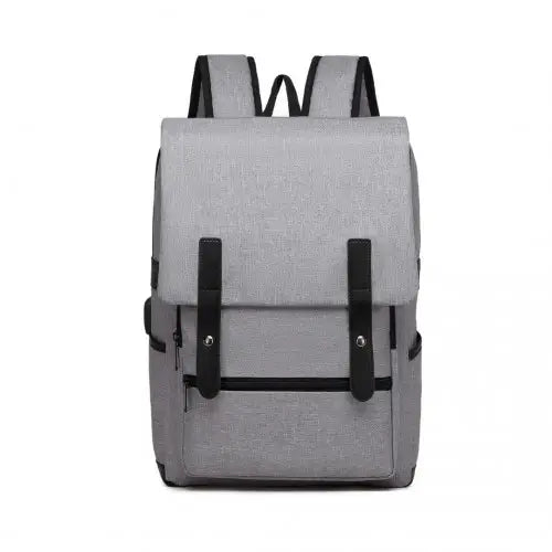 EG2032 - Kono Smart Practical Backpack with USB Chargable Interface - Grey - Nexellus