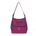 EH2063 - Kono Three Way Multipurpose Casual Shoulder Bag With Double Zippers - Purple - Nexellus