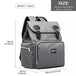 E1976 - Kono Travel Baby Changing Backpack with USB Charging Interface - Grey - Nexellus