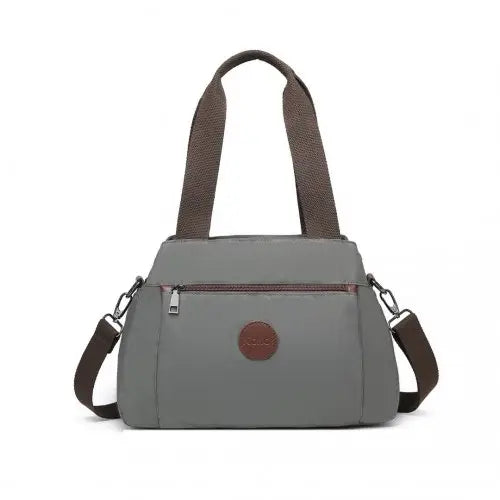 EH2239 - Kono Waterproof Multi-Functional Handbag Cross Body Bag - Grey - Nexellus