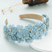 Korean style small fresh color flower glass drill retro headband Nexellus