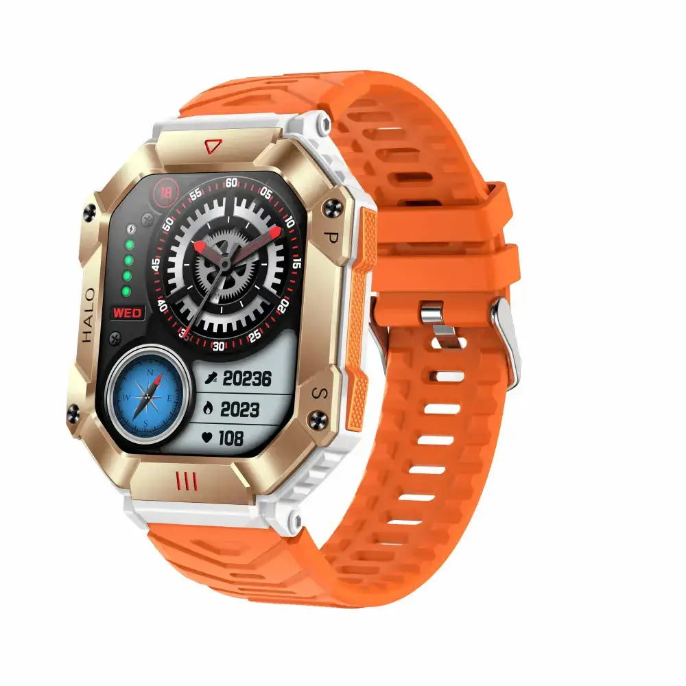 Kr80 bluetooth hd voice call smart watch compass heart rate blood Nexellus