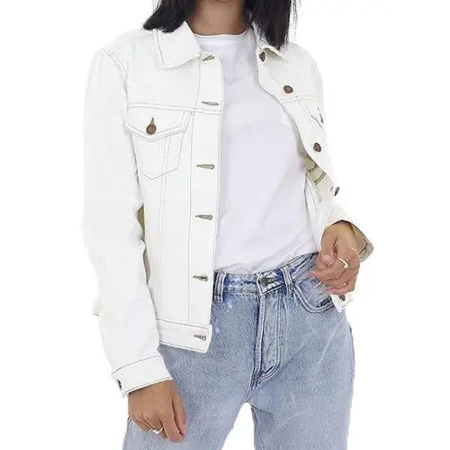 Ladies brave soul blooms denim jacket