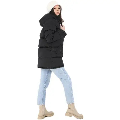 Ladies brave soul cellolong padded longline coat