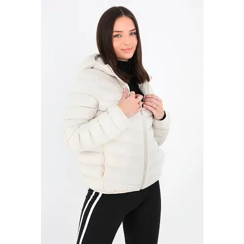 Ladies brave soul grant padded jacket - Cream / 16