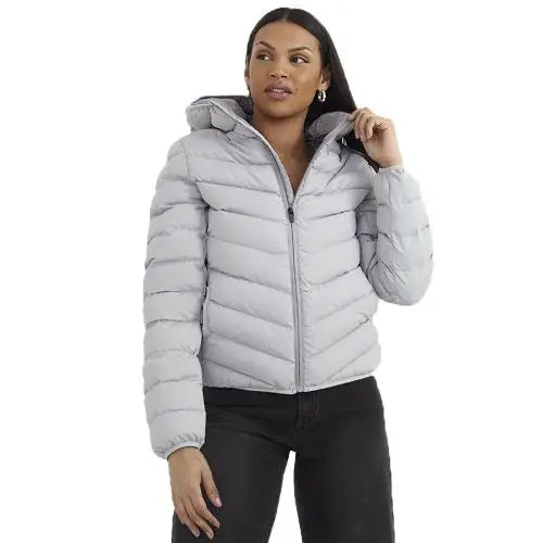 Ladies brave soul grant padded jacket - Grey / 10