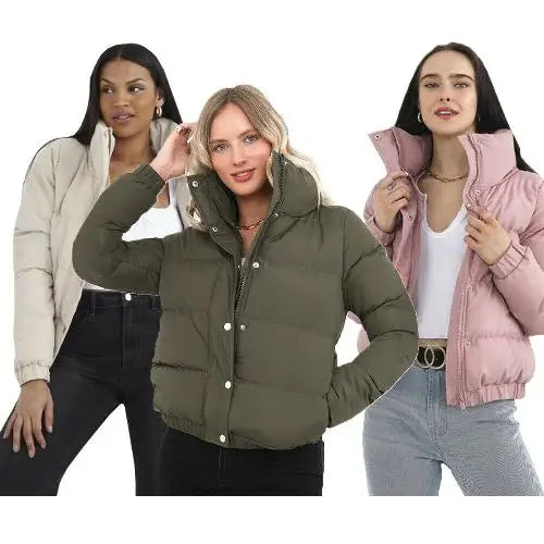 Ladies Brave Soul Slaypeach Puffer Jacket - Nexellus