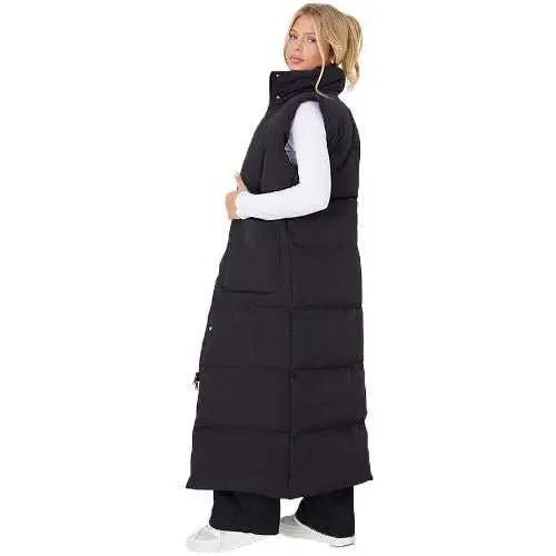 Ladies brave soul toney padded long gilet