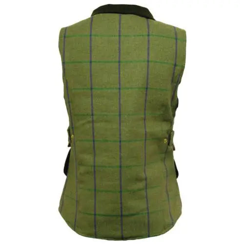 Ladies game ruby/abby tweed gilet