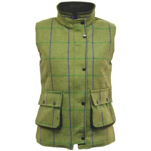 Ladies game ruby/abby tweed gilet