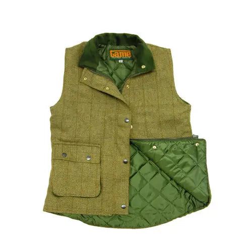 Ladies game tweed gilet